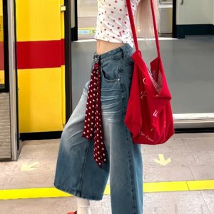 Plus Size Women's Loose Wide-Leg Denim Capri Pants - Summer 2025 American Style Shorts