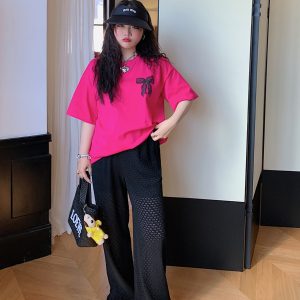 Plus Size Women's Short Sleeve T-Shirt, Summer 2025 Loose Fit Top, Flattering Belly-Covering Design, Casual Everyday Wear