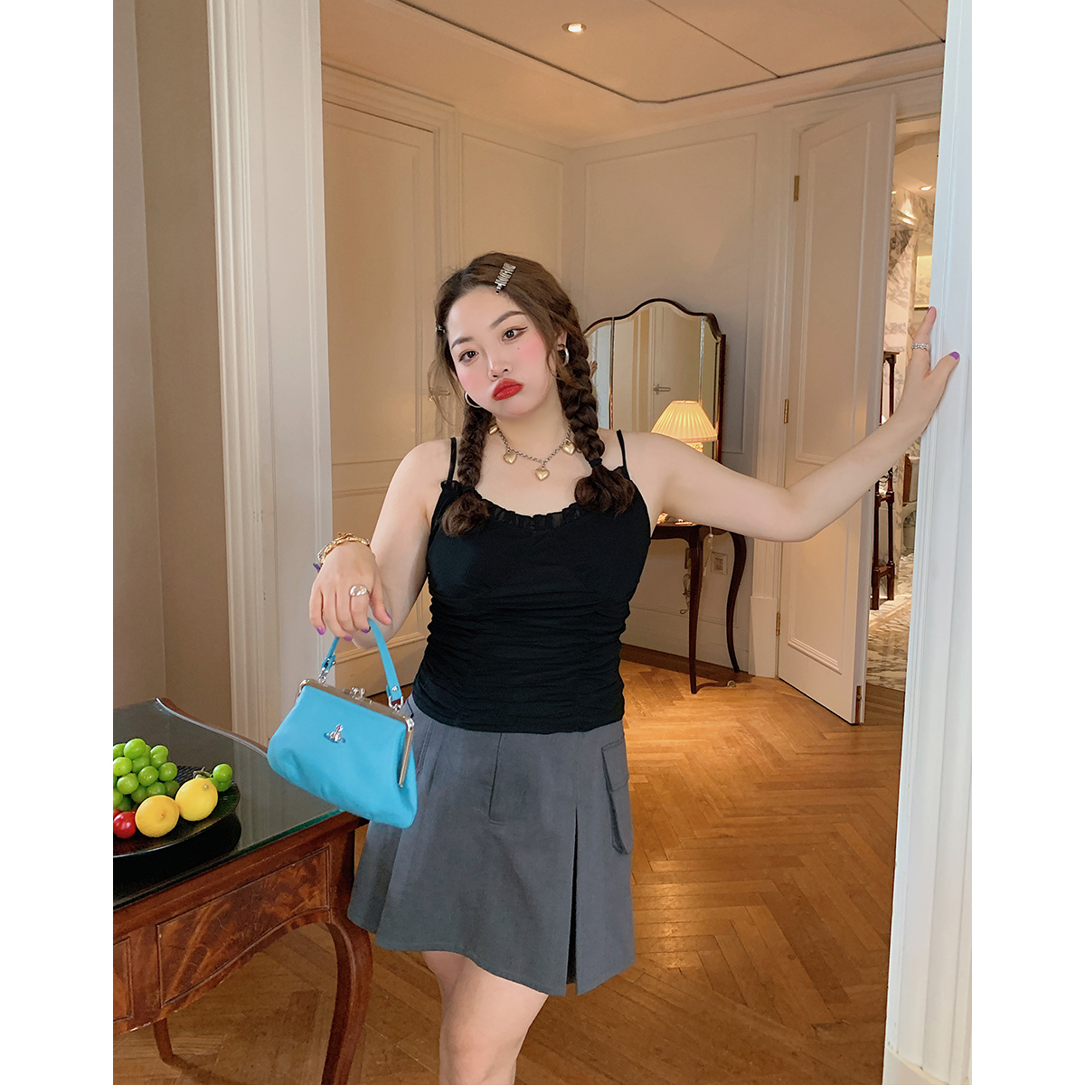 Plus-Size Women's Summer Camisole - Sleeveless Unique Top for Dopamine Outfits, Trendy and Stylish