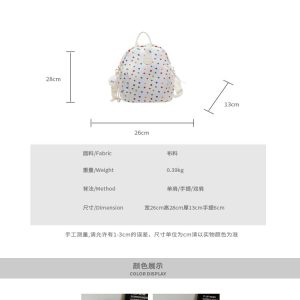 Polka Dot Backpack for Women - Fashionable Student Shoulder Crossbody Bag for Autumn & Winter 2024, Perfect for Commuting & Travel