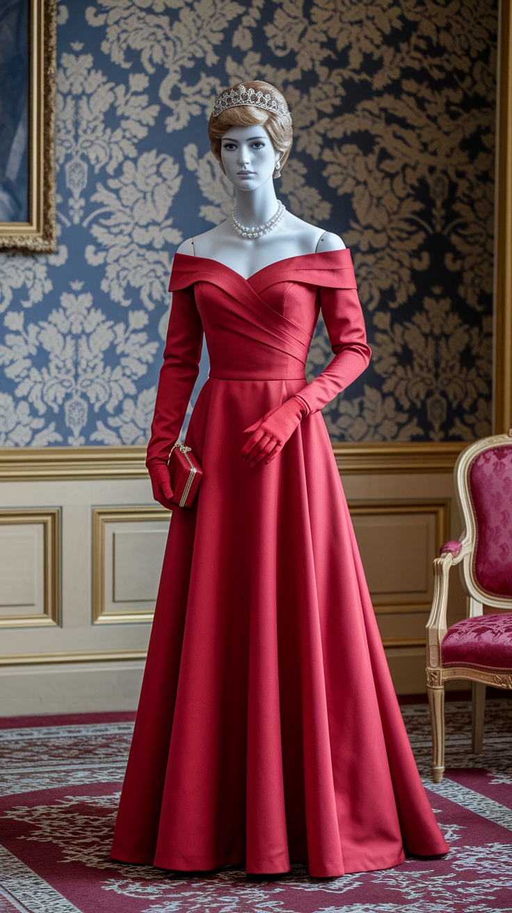 Princess Diana Red Dress: Timeless Fashion Inspiration outfit idea