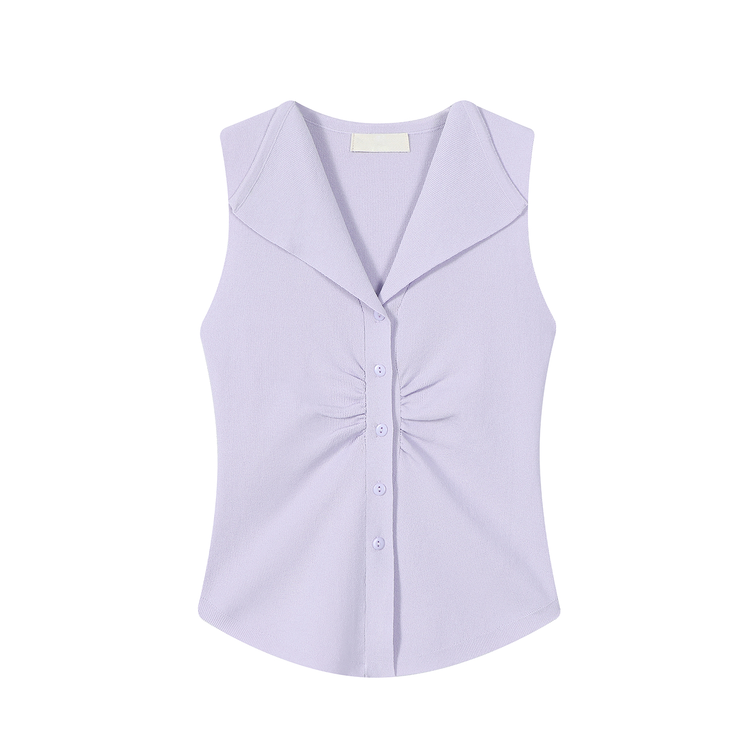 Pumpkin-Colored Sleeveless Knitted T-Shirt with Fitted Waist and Pleated Vest Detail for Women - Perfect for Fall Fashion Pumpkin-Colored Sleeveless Knitted T-Shirt with Fitted Waist and Pleated Vest Detail for Women - Perfect for Fall Fashion
