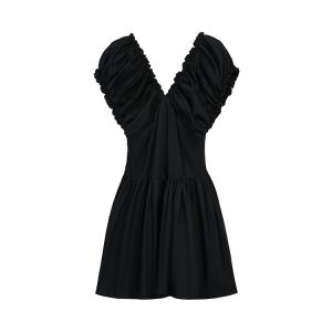 Pure Desire Light Mature Style Deep V-Neck Plus Size Super Slim High Waist Sexy Summer Dress for Women