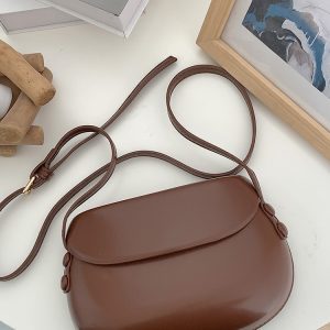 Red Vintage Saddle Handbag for Women - Minimalist Summer Crossbody Phone Bag - Small Shoulder Bag 2023