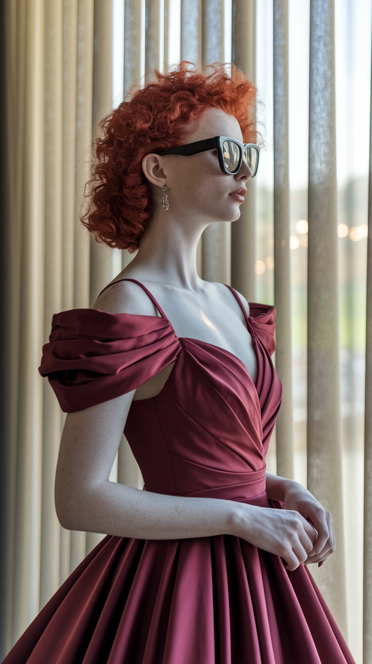 Chic Ideas for Red Hair Red Dress Combinations outfit idea