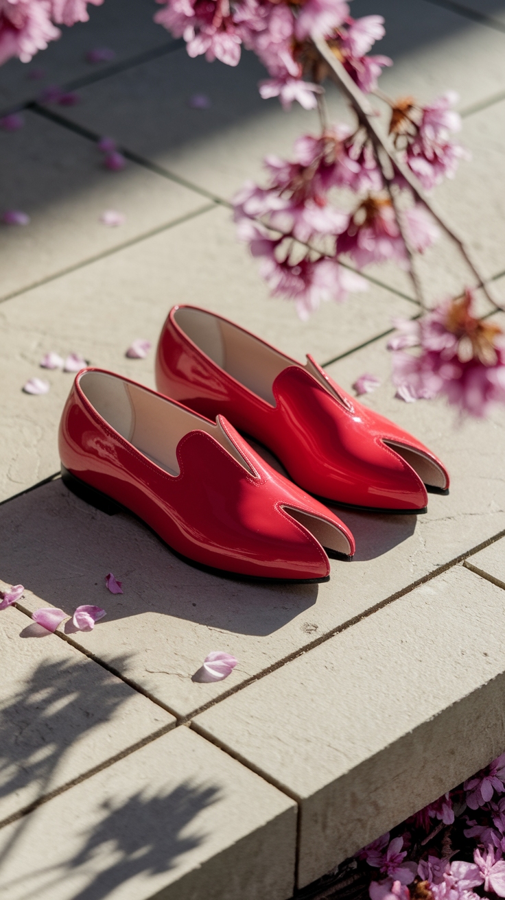 Chic Combinations with Red Tabi Shoes This Season outfit idea