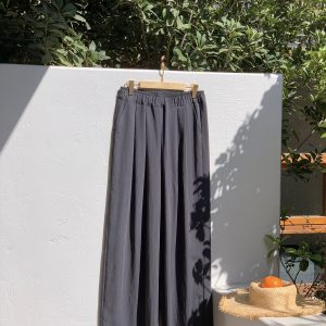 Relaxed Casual Wide-Leg Pants for Comfort - Loose Draping Long Pants Ideal for Air Conditioning and Everyday Wear