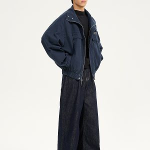 Retro American Heavyweight Jacket for Men - Stylish Loose Workwear Coat in Barn Style for Couples