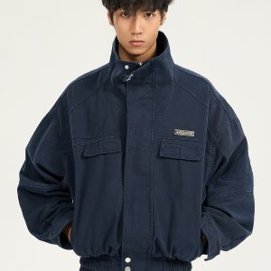 Retro American Heavyweight Jacket for Men - Stylish Loose Workwear Coat in Barn Style for Couples