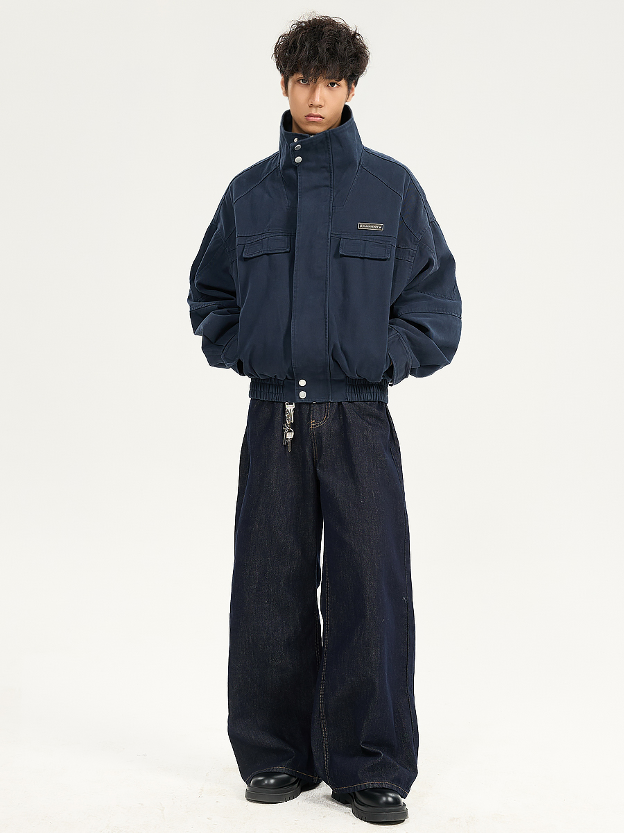 Retro American Heavyweight Jacket for Men - Stylish Loose Workwear Coat in Barn Style for Couples Retro American Heavyweight Jacket for Men - Stylish Loose Workwear Coat in Barn Style for Couples