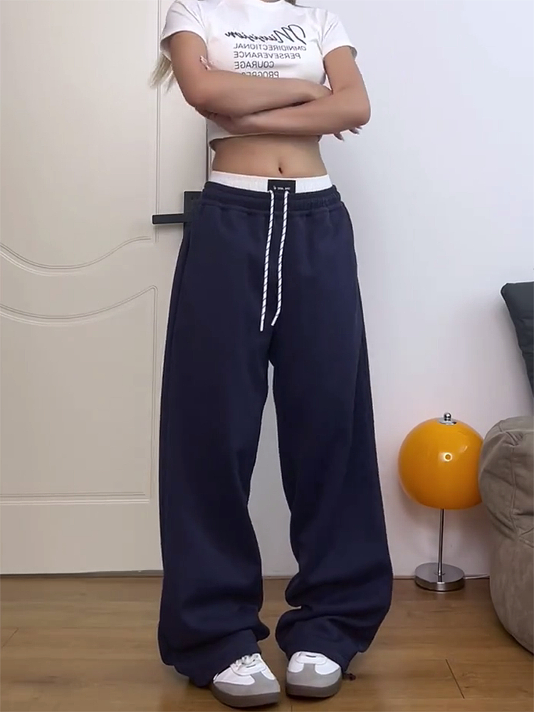 Retro American-Style Elastic Waist Cargo Pants for Women - Trendy Casual Summer 2025 Fashion Must-Have Retro American-Style Elastic Waist Cargo Pants for Women - Trendy Casual Summer 2025 Fashion Must-Have