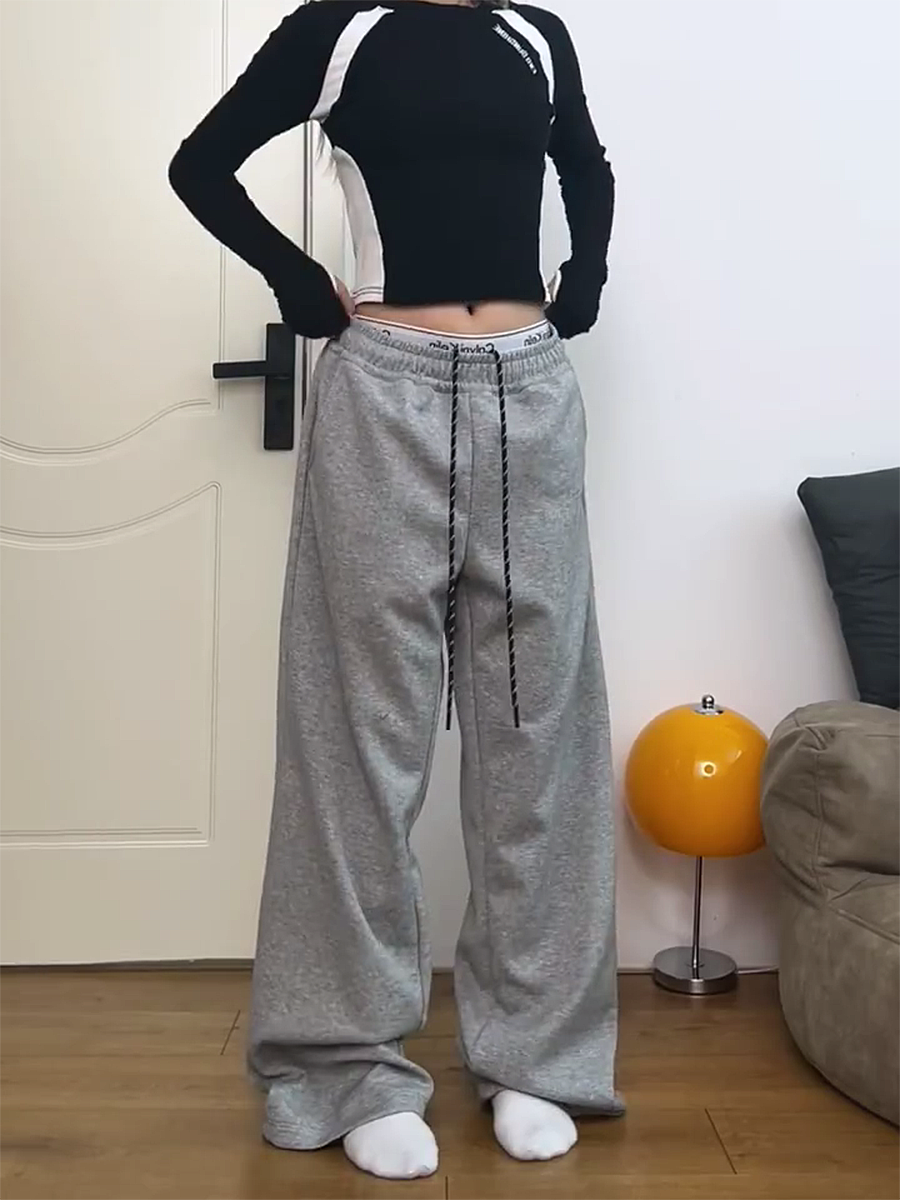 Retro American-Style Elastic Waist Cargo Pants for Women - Trendy Casual Summer 2025 Fashion Must-Have Retro American-Style Elastic Waist Cargo Pants for Women - Trendy Casual Summer 2025 Fashion Must-Have