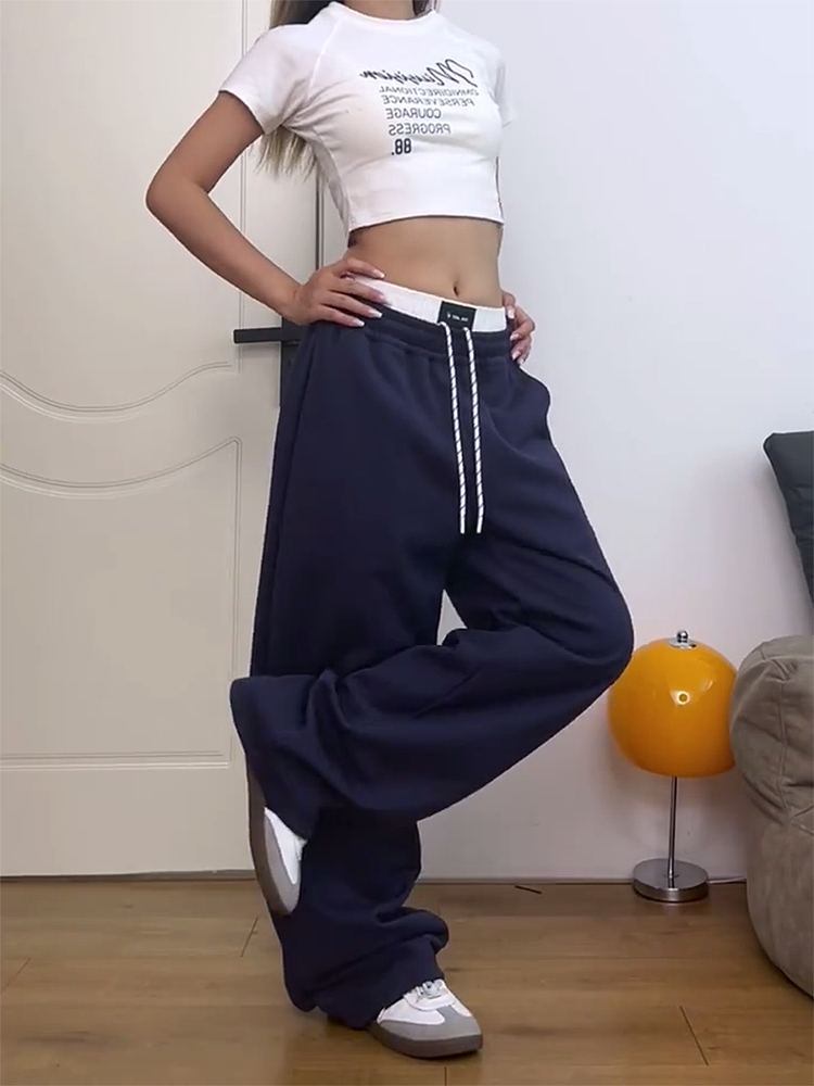 Retro American-Style Elastic Waist Cargo Pants for Women - Trendy Casual Summer 2025 Fashion Must-Have Retro American-Style Elastic Waist Cargo Pants for Women - Trendy Casual Summer 2025 Fashion Must-Have