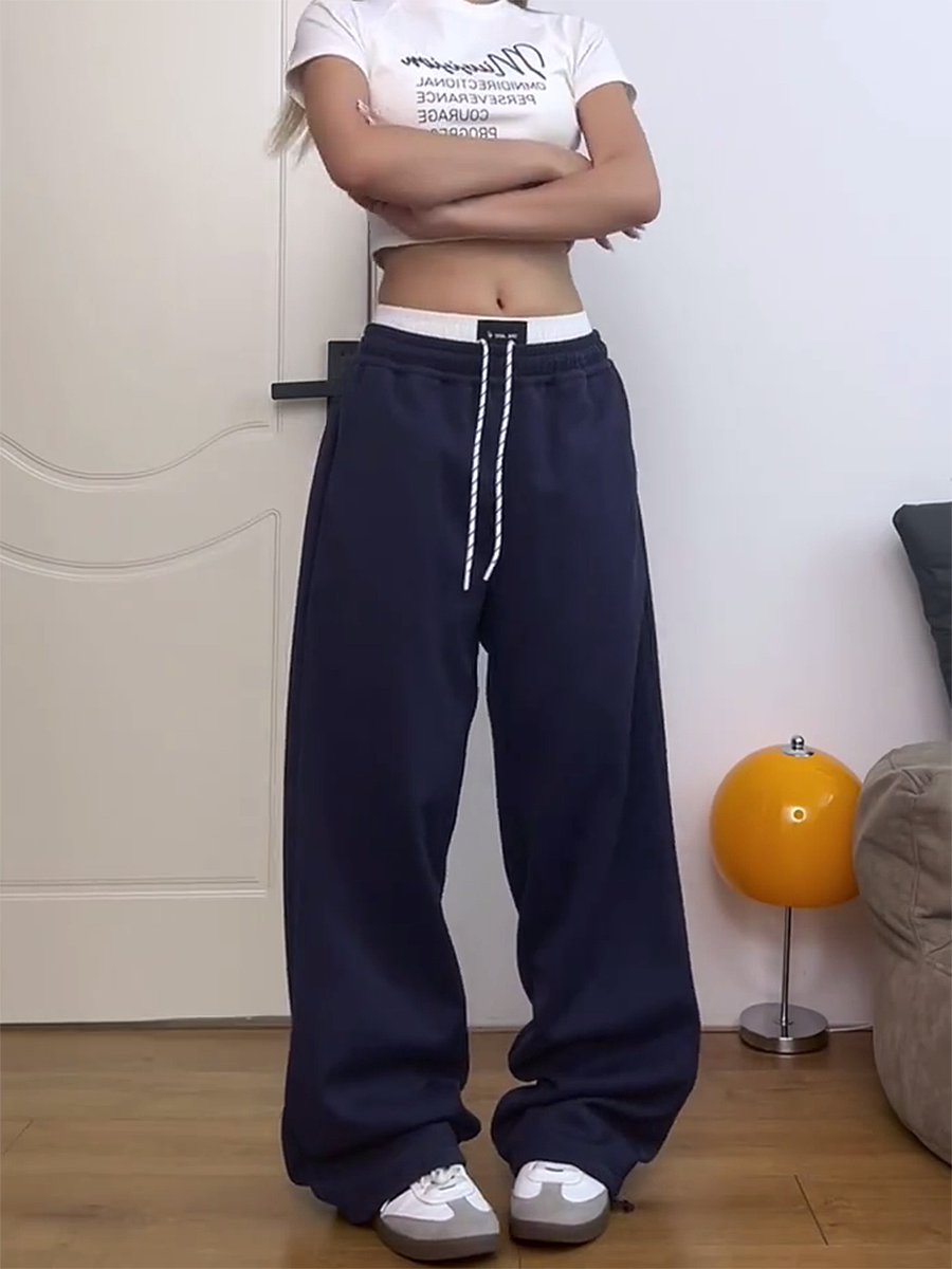 Retro American-Style Elastic Waist Cargo Pants for Women - Trendy Casual Summer 2025 Fashion Must-Have Retro American-Style Elastic Waist Cargo Pants for Women - Trendy Casual Summer 2025 Fashion Must-Have