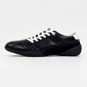 Retro American-Style Leather Derby Shoes for Men and Women, Thin-Soled Sporty Commuting Footwear, Trendy Ballet-Inspired Design