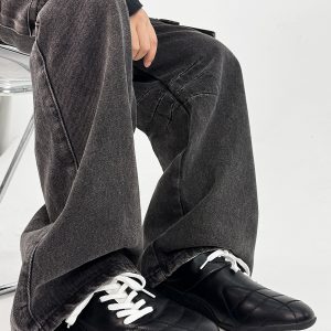 Retro American-Style Leather Derby Shoes for Men and Women, Thin-Soled Sporty Commuting Footwear, Trendy Ballet-Inspired Design