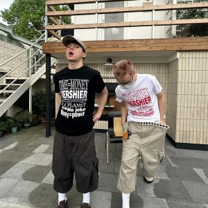 Retro American-Style Loose Wide-Leg Seven-Point Workwear Shorts for Men and Women - Trendy Summer Casual High-End Fashion