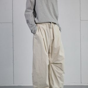 Retro American Style Wide-Leg Cargo Pants for Men - Draped Loose Fit Casual Trousers, Versatile Curved Blade Design