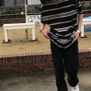 Retro Black and White Striped Short Sleeve Cotton T-Shirt for Men and Women - Oversized College Style Summer Top