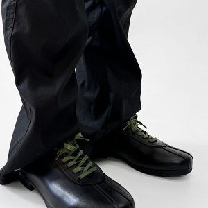 Retro Black Derby Shoes for Men - Soft-Soled Leather Flats, Casual British Style Commuting Footwear, Perfect for Everyday Wear