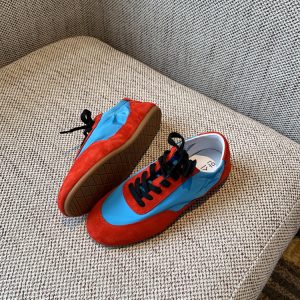 Retro Casual Women's Genuine Leather Patchwork Lace-Up Training Shoes - 2025 Y2K Inspired Flat Sports Sneakers