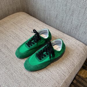 Retro Casual Women's Genuine Leather Patchwork Lace-Up Training Shoes - 2025 Y2K Inspired Flat Sports Sneakers