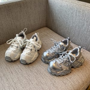 Retro Colorful Dad Shoes for Women - 2025 Lightweight Mesh Thick-Soled Casual Sports Sneakers