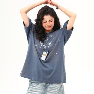 Retro Distressed Letter Short-Sleeve T-Shirt for Women – Summer Loose Fit Versatile Casual Top, Vintage American Style