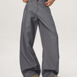 Retro High-End Casual Flared Wide-Leg Pants for Men and Women - Straight-Leg Loose Fit, 90s American Style
