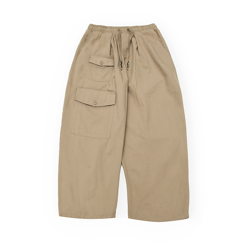 Retro Japanese-Style Wide-Leg Work Pants for Men and Women, Loose Trendy Fit, Versatile Multi-Pocket Design