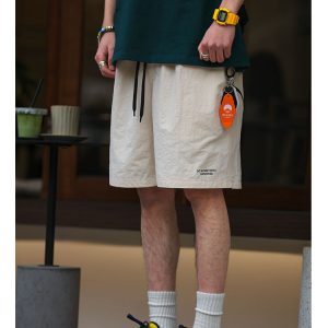 Retro Loose Fit Quick-Dry Shorts for Men and Women - Breathable Casual 5-Point Pants for Summer Outdoor Sports