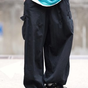 Retro Loose Multi-Pocket Wide-Leg Casual Pants for Men - Trendy 90s Inspired Straight-Leg Work Trousers