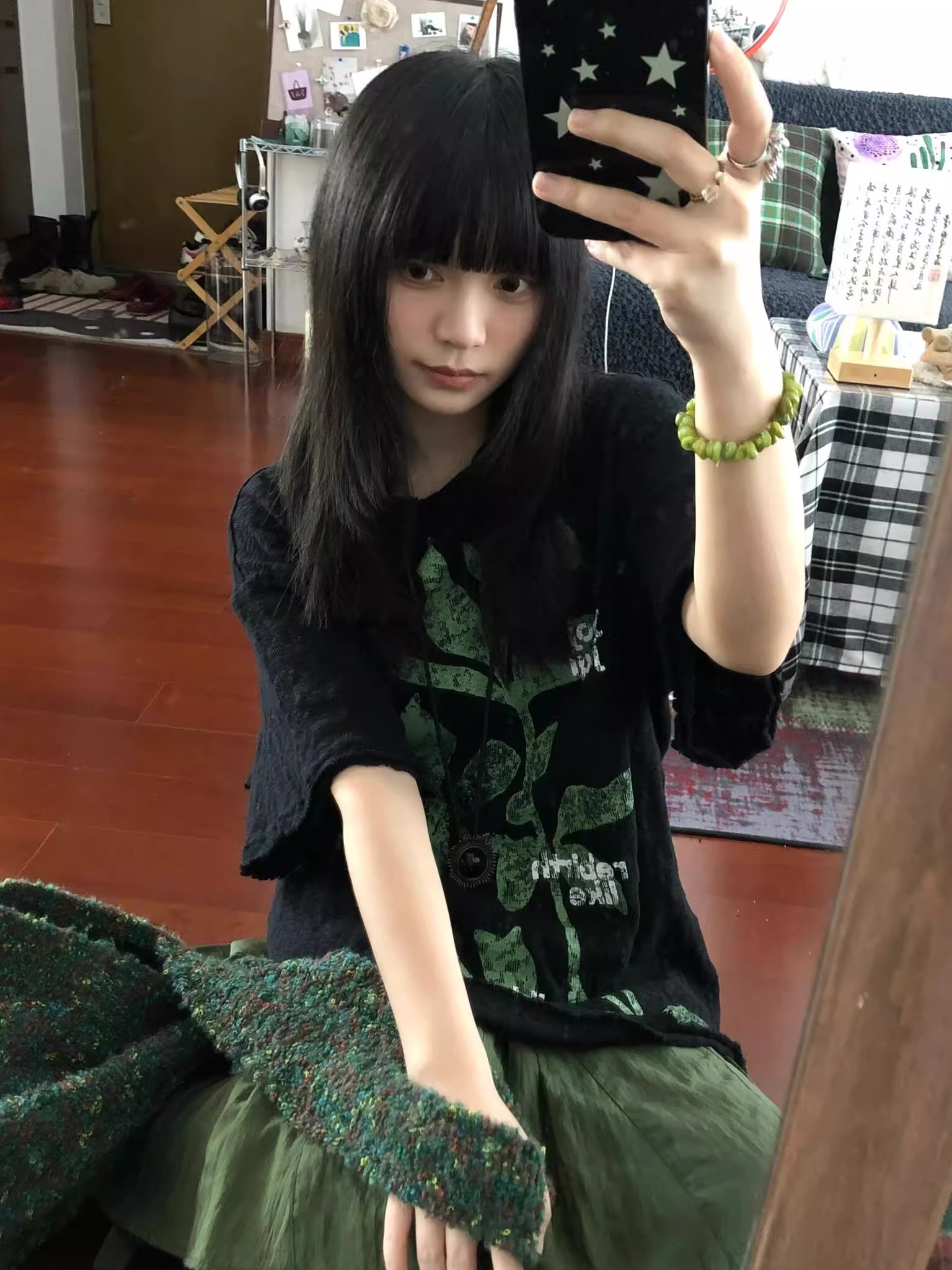 Retro Plant-Themed Korean Style Casual Loose Fit Cotton Summer Short Sleeve T-Shirt Retro Plant-Themed Korean Style Casual Loose Fit Cotton Summer Short Sleeve T-Shirt