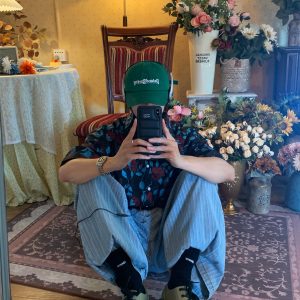 Retro Rose Print Short Sleeve Shirt - Summer Floral Korean Style for Young Trendsetters