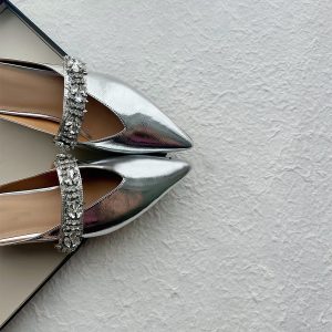 Retro Sheepskin One-Strap Rhinestone Open-Toe Slippers for Women - Summer Flat Pointed Footwear in Zhao Lusi Style