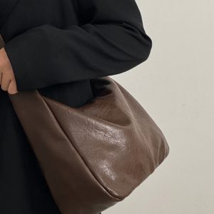 Retro Soft Leather Crossbody Bag for Women - 2025 New Model, Large Capacity Versatile Shoulder Tote Bag