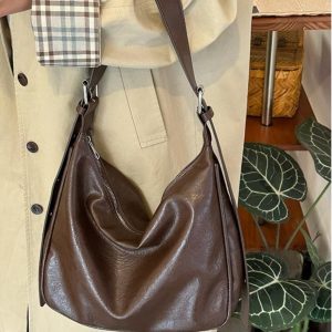 Retro Soft Leather Women's Tote Bag - High-Capacity Fashion Shoulder & Crossbody Bag for Versatile Style