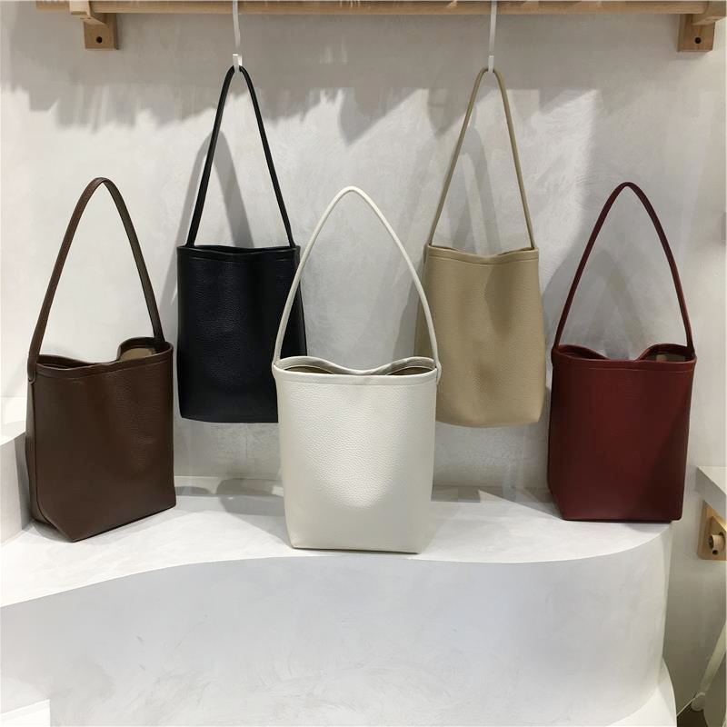 Retro Solid Color Versatile Tote Bag for Commuting - Lazy Style Underarm Bucket Bag for 2024 Fashion Retro Solid Color Versatile Tote Bag for Commuting - Lazy Style Underarm Bucket Bag for 2024 Fashion