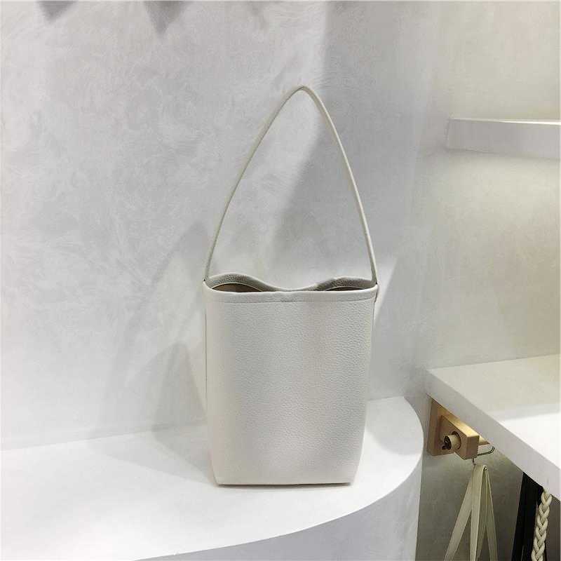 Retro Solid Color Versatile Tote Bag for Commuting - Lazy Style Underarm Bucket Bag for 2024 Fashion Retro Solid Color Versatile Tote Bag for Commuting - Lazy Style Underarm Bucket Bag for 2024 Fashion