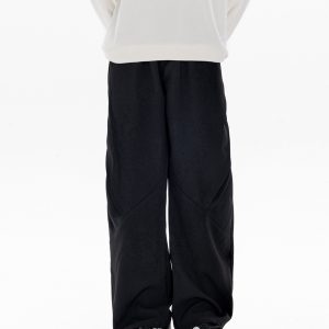 Retro Stylish Foldable Casual Pants for Men - Versatile Loose Fit Long Trousers for Autumn Winter Trend