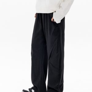 Retro Stylish Foldable Casual Pants for Men - Versatile Loose Fit Long Trousers for Autumn Winter Trend