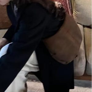 Retro Suede Tote Bag for Women - 2025 Autumn Winter Versatile Shoulder Dumpling Bag, Stylish Underarm Accessory