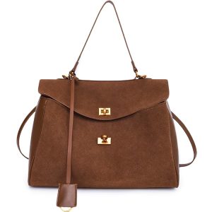 Retro Tote Bag for Women, Large Capacity Commuter Shoulder Bag, Sweet and Cool Travel Handbag, Stylish Everyday Tote