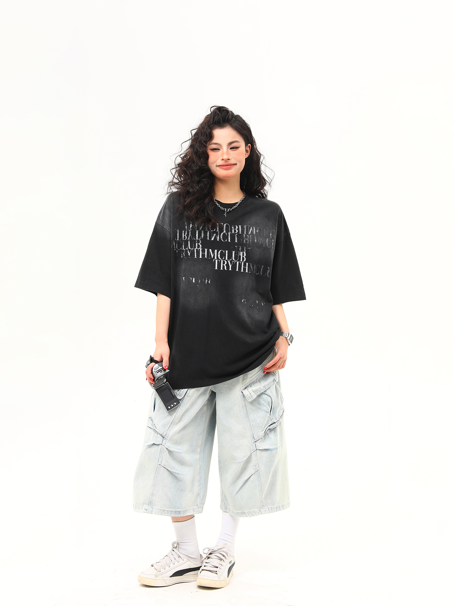 Retro Vintage Letter Print Short Sleeve T-Shirt for Women - Trendy American Style Summer Tee Retro Vintage Letter Print Short Sleeve T-Shirt for Women - Trendy American Style Summer Tee