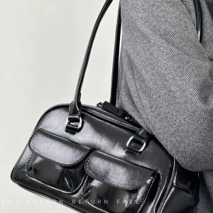 Retro Women's Underarm Bag 2024 - Trendy College Style Large Capacity Shoulder Tote Fashion Bag