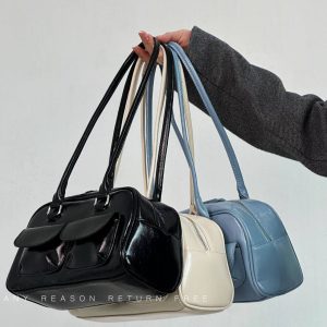 Retro Women's Underarm Bag 2024 - Trendy College Style Large Capacity Shoulder Tote Fashion Bag