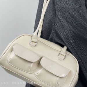 Retro Women's Underarm Bag 2024 - Trendy College Style Large Capacity Shoulder Tote Fashion Bag