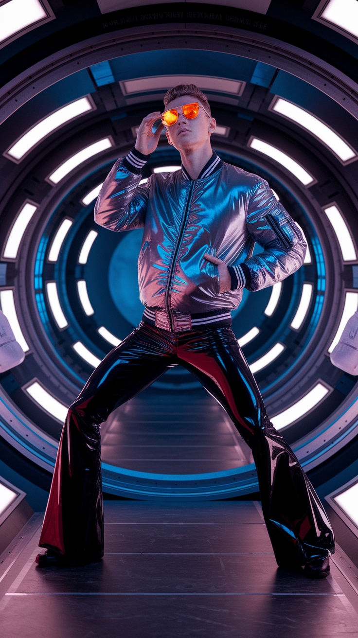 Retro Futuristic Fashion Men: Trends to Watch outfit idea