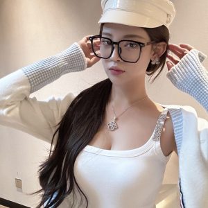 Rhinestone Camisole Top with Built-In Padding - Slim Fit, New Arrival, Perfect for 90s and Y2K Style