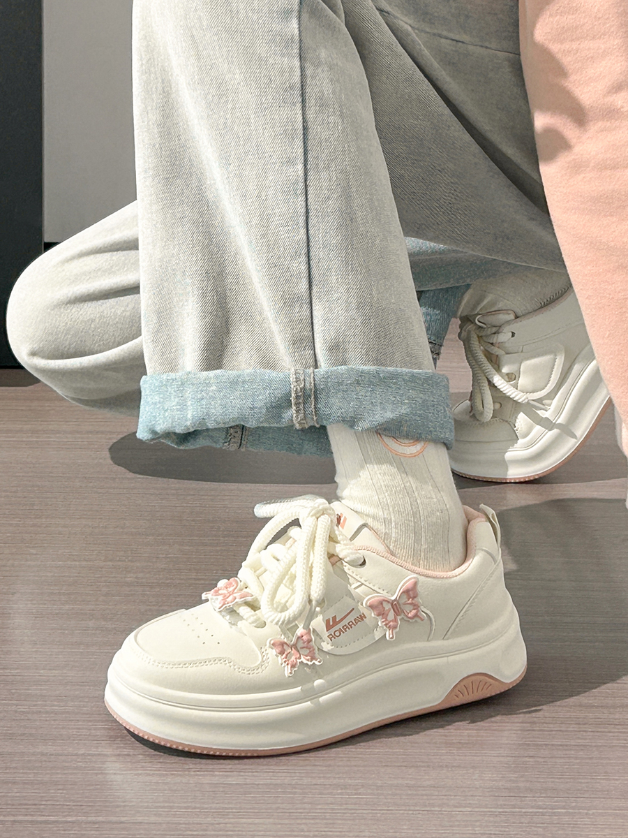 Sakura Pink Butterfly Sneakers for Women - 2025 Summer Euro Style Versatile Big Toe Shoes, Trendy & Hot Selling Footwear Sakura Pink Butterfly Sneakers for Women - 2025 Summer Euro Style Versatile Big Toe Shoes, Trendy & Hot Selling Footwear